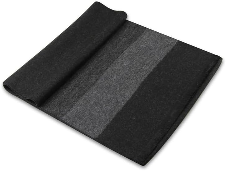 define essentials Men's Winter Warm Long Soft Plaid Scarf with Tassels, Soft Classic mens scraves - Image 2